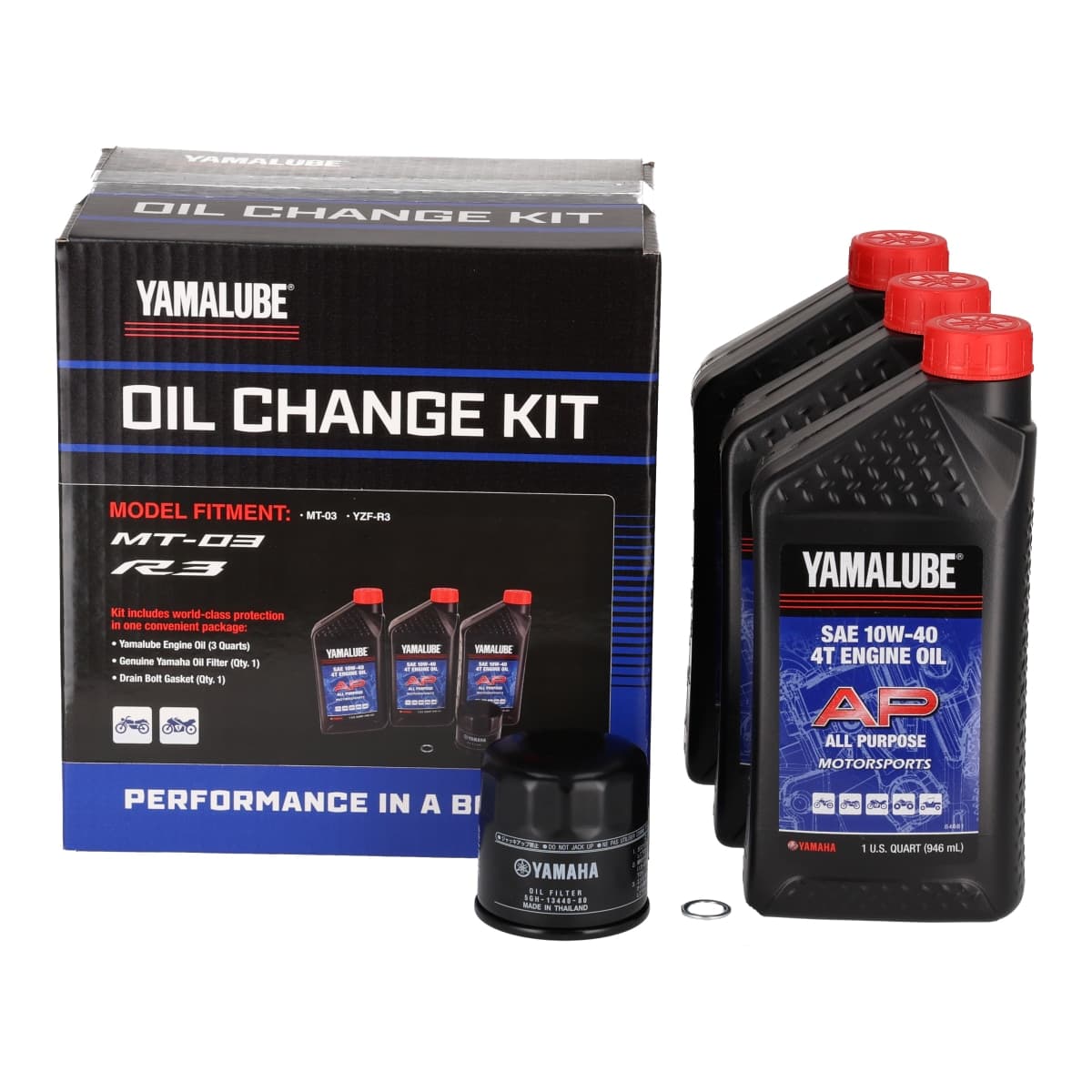 Yamalube AP (All-Purpose) 3 Series Oil Change Kit