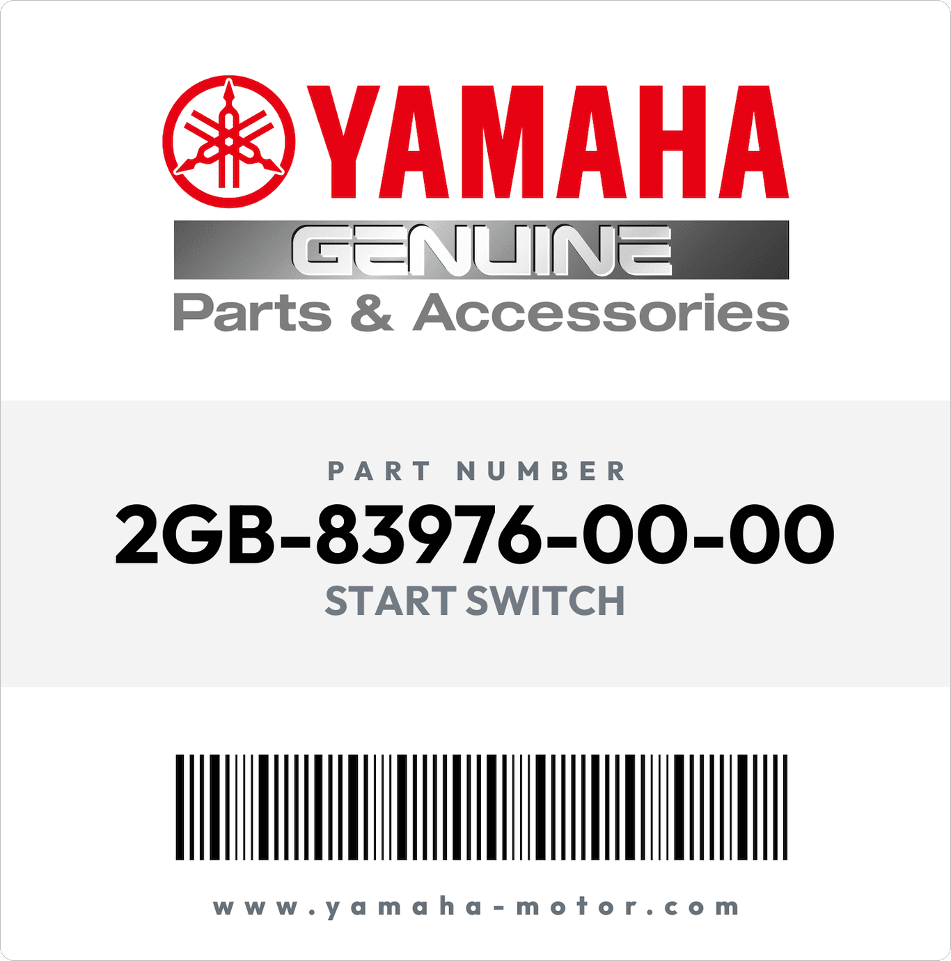 YAMAHA OEM START SWITCH -- 2GB-83976-00-00 | Genuine Yamaha Parts YAMAHA OEM START SWITCH -- 2GB-83976-00-00 | Genuine Yamaha Parts